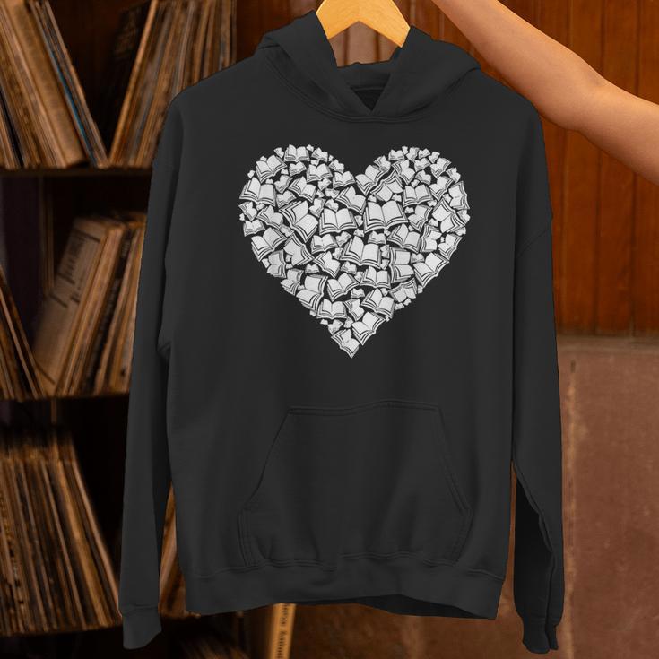 Book Lover Heart Shape Reading Librarian Library Teacher Unisex Hoodie Book Lover Heart Shape Reading Librarian Library Teacher Unisex Hoodie