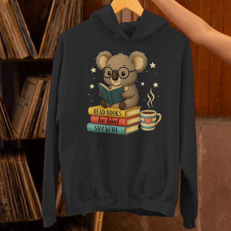 Book Lover Koala Reading Bookish Library Read Books Be Kind Unisex Hoodie