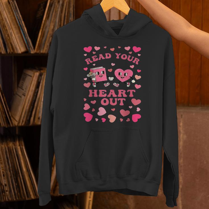Book Lover Read Your Heart Out Teacher Valentines Unisex Hoodie