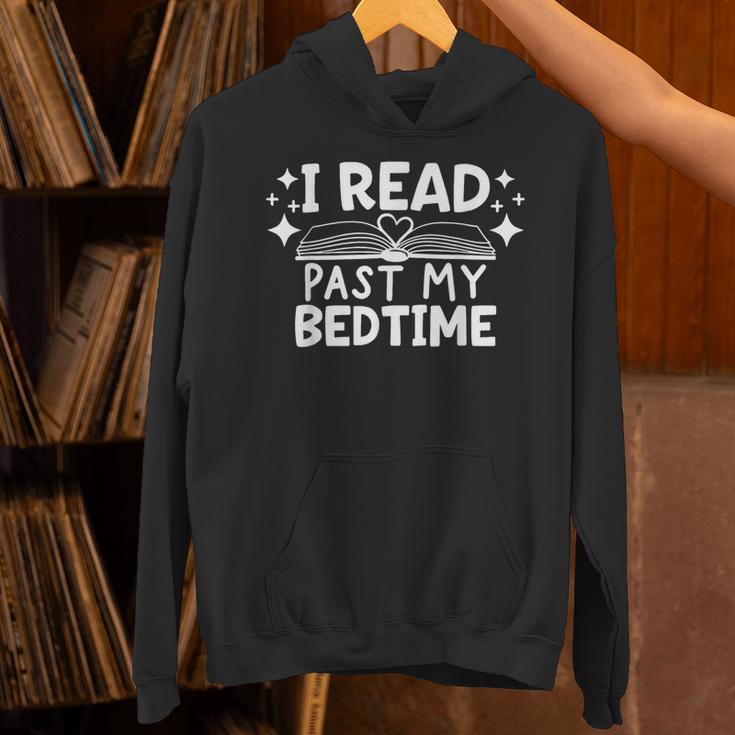 Book Lover Reading Bookish Floral I Read Past My Bedtime Unisex Hoodie