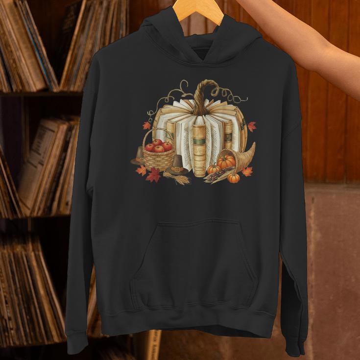 Book Pumpkin Fall Reading Thanksgiving Teacher Librarian Unisex Hoodie Book Pumpkin Fall Reading Thanksgiving Teacher Librarian Unisex Hoodie
