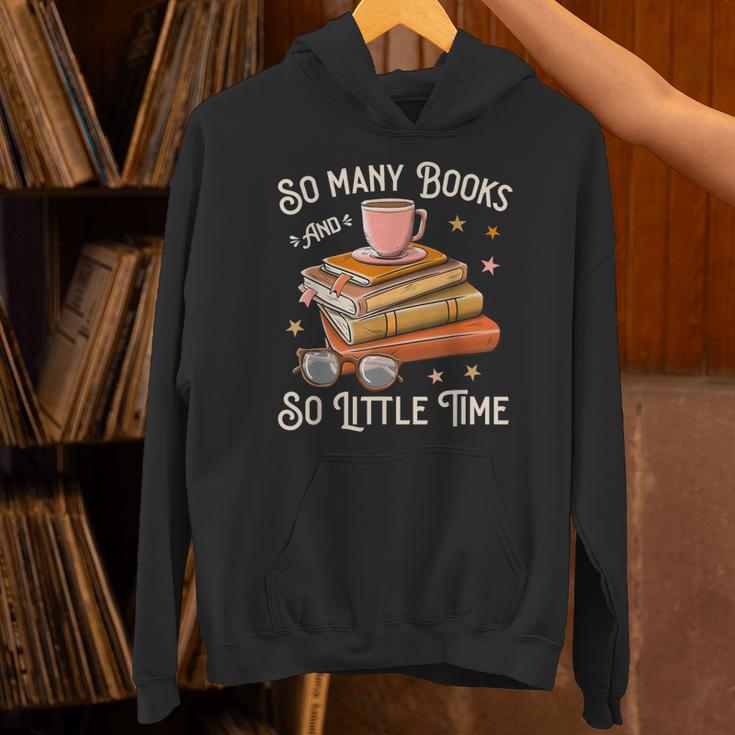 Book Reading Kafee Librarian Vele Books And Little Time Unisex Hoodie
