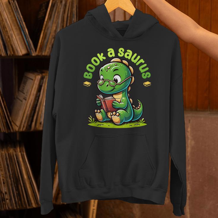 Book A Saurus Bookasaurus Dinosaur Book Girls Boys Toddler Unisex Hoodie