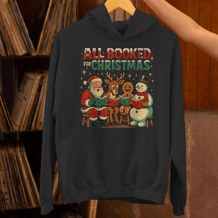 All Booked For Christmas Book Lover Unisex Hoodie All Booked For Christmas Book Lover Unisex Hoodie