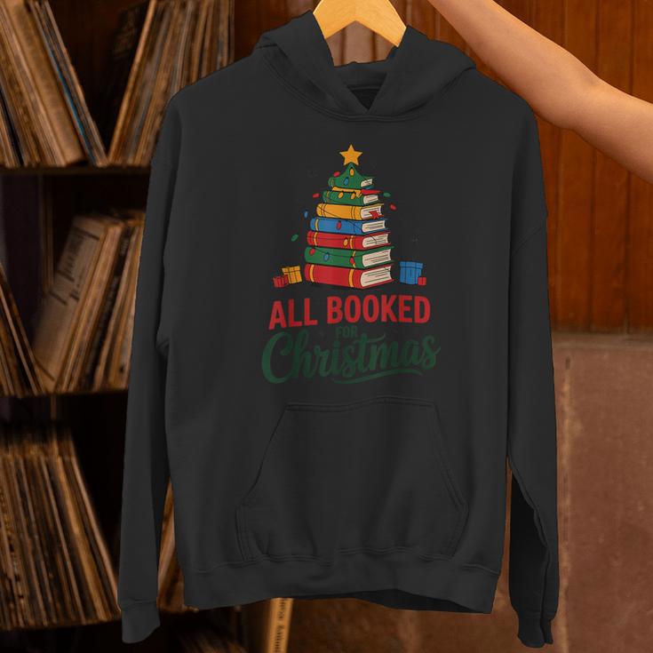 All Booked For Christmas Librarian Reader Xmas Pajama Unisex Hoodie All Booked For Christmas Librarian Reader Xmas Pajama Unisex Hoodie