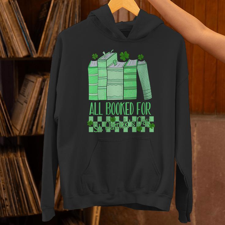 All Booked For St Patrick's Day Book Lover Lucky Shamrock Unisex Hoodie