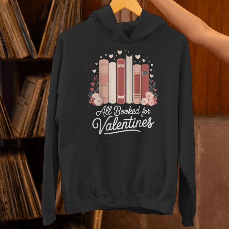 All Booked For Valentines Book Lovers Hearts Unisex Hoodie