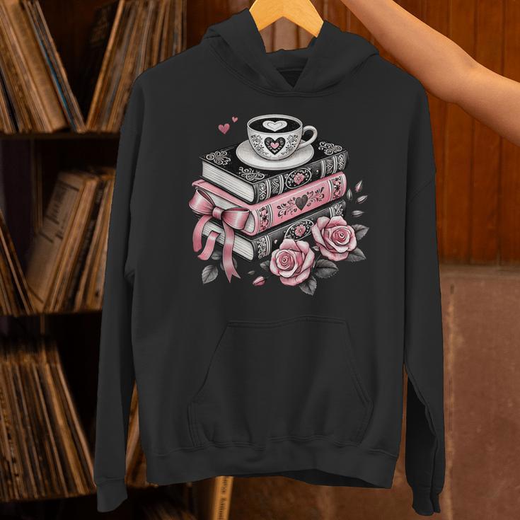 All Booked For Valentine's Coquette Bow Books Teacher Girly Unisex Hoodie