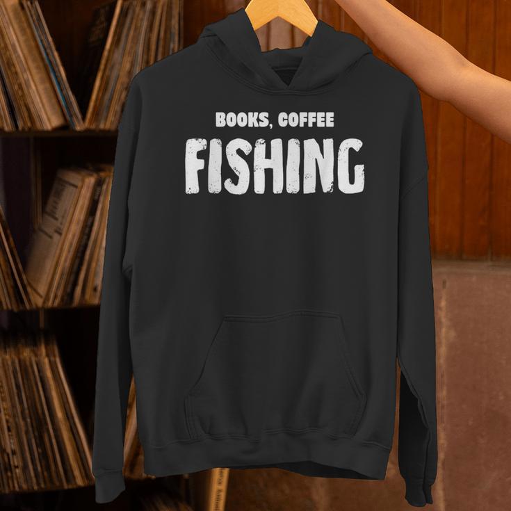Books Coffee Fishing Unisex Hoodie