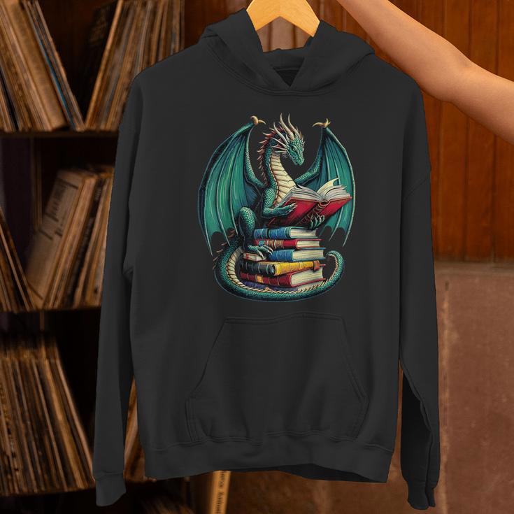 Books Dragon Reading Book Lover Unisex Hoodie Books Dragon Reading Book Lover Unisex Hoodie