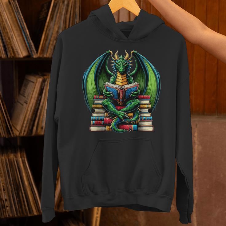 Books Dragon Reading Book Unisex Hoodie