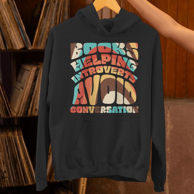Books Helping Introverts Avoid Conversation Unisex Hoodie Books Helping Introverts Avoid Conversation Unisex Hoodie
