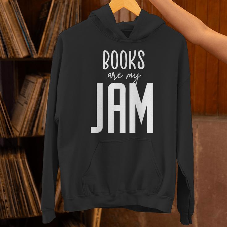 Books Are My Jam Graphic For Introverts Unisex Hoodie Books Are My Jam Graphic For Introverts Unisex Hoodie