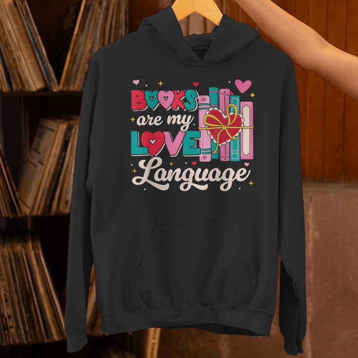 Books Are My Love Language Unisex Hoodie Books Are My Love Language Unisex Hoodie