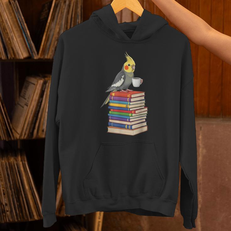 Bookworm Cockatiel Bird Reading Books Drinking Coffee Lover Unisex Hoodie Bookworm Cockatiel Bird Reading Books Drinking Coffee Lover Unisex Hoodie