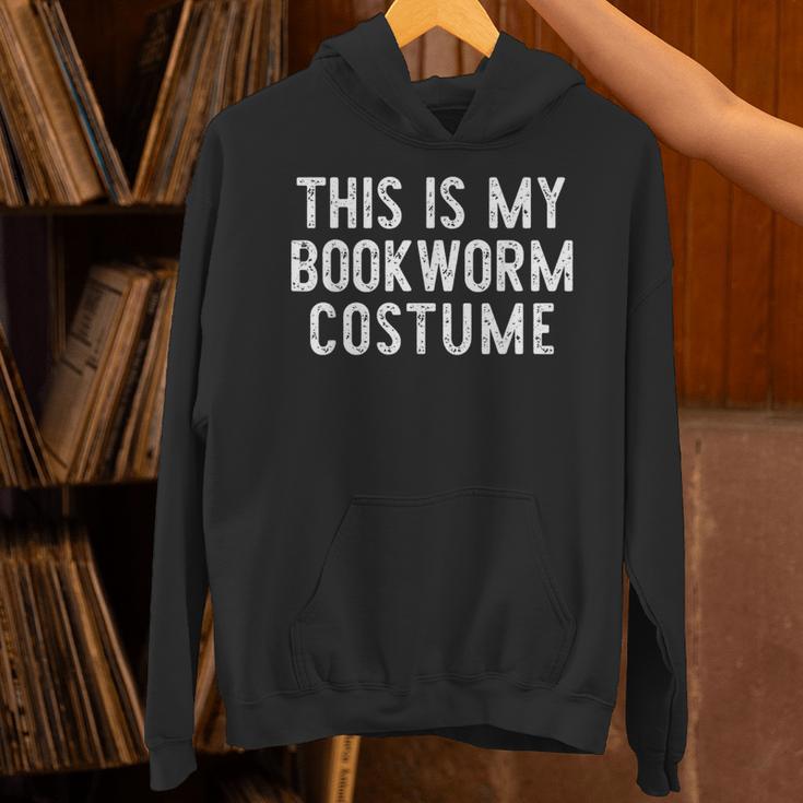 This Is My Bookworm Costume Halloween Easy Book Reading Unisex Hoodie
