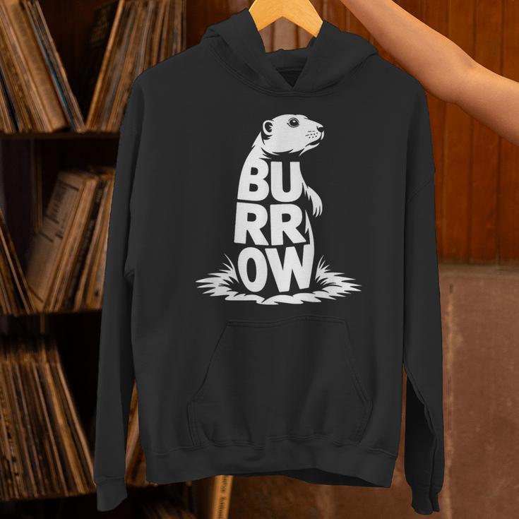 Burrow Prairie Dog Word Art Introvert Nature Retreat Men Women Kids Unisex Hoodie Burrow Prairie Dog Word Art Introvert Nature Retreat Men Women Kids Unisex Hoodie