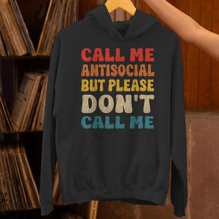Call Me Antisocial But Please Don't Call Me Introvert Unisex Hoodie Call Me Antisocial But Please Don't Call Me Introvert Unisex Hoodie