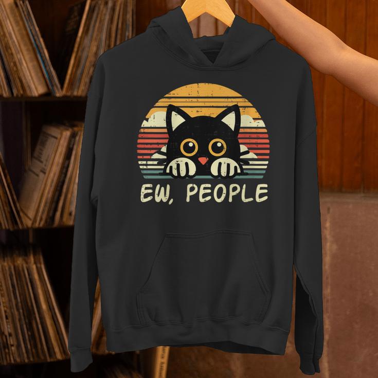 Cat Eww People Introvert Meme Women Men Kids Unisex Hoodie Cat Eww People Introvert Meme Women Men Kids Unisex Hoodie