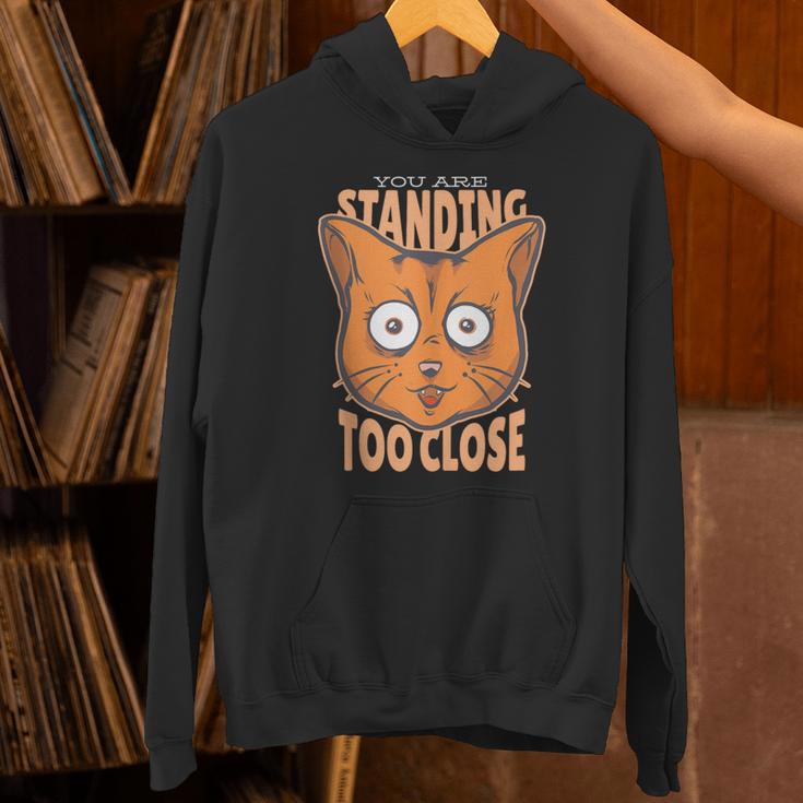 Cat Lover Antisocial Too Close Introvert People Hater Unisex Hoodie Cat Lover Antisocial Too Close Introvert People Hater Unisex Hoodie