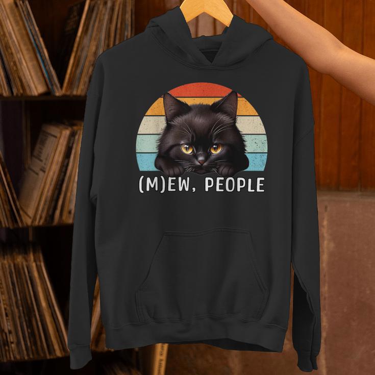 Cat Pun Introvert Anti Social Ew People Kitty Unisex Hoodie Cat Pun Introvert Anti Social Ew People Kitty Unisex Hoodie