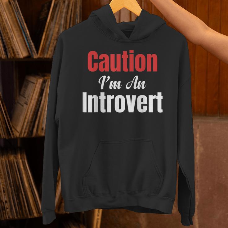 Caution I'm An Introvert Sarcastic Geek Video Gamer Jokes Unisex Hoodie Caution I'm An Introvert Sarcastic Geek Video Gamer Jokes Unisex Hoodie
