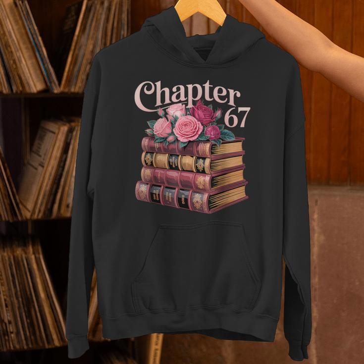 Chapter 67 Floral Book Stack Unisex Hoodie