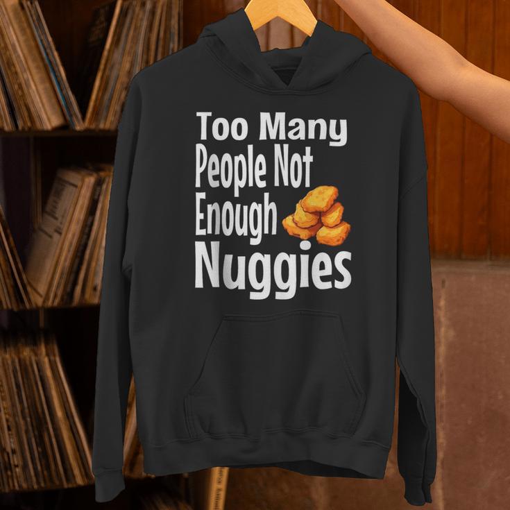 Chicken Nugget Saying Introvert Nuggie Foodie Food Unisex Hoodie