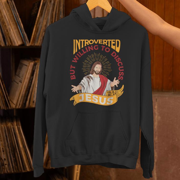 Christian Jesus Religious Sayings Catholic Introvert Unisex Hoodie