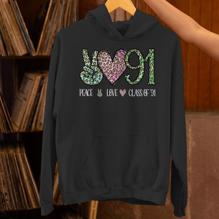 Class Of 1991 Shirt Leopard Senior Graduation Class Reunion Unisex Hoodie