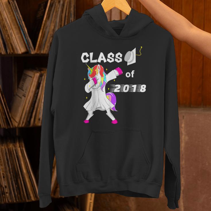Class Of 2018 Graduation Him Her Unicorn Dabbing Shirt Unisex Hoodie