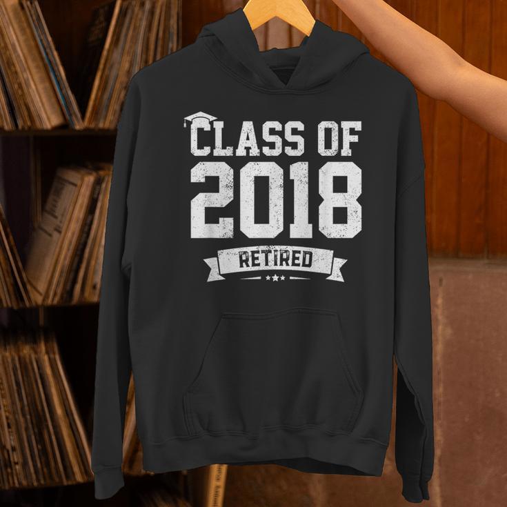 Class Of 2018 Retired Graduation TShirt Fun Retirement Shirt Unisex Hoodie