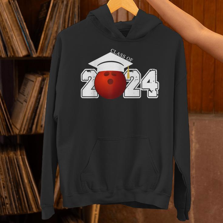 Class Of 2024 Graduation For Him Her Bowling Sports Unisex Hoodie
