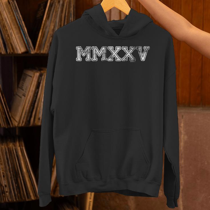 Class Of 2025 MMXXV Graduation Spirit Vintage Senior 2025 Unisex Hoodie