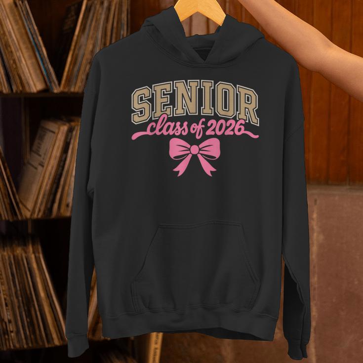 Class Of 2026 Pink Coquette Bow Senior Graduation Unisex Hoodie