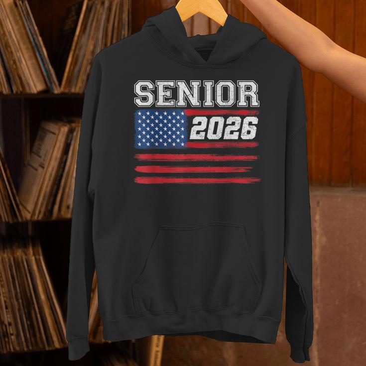 Class Of 2026 Senior Back To School American Flag Graduation Unisex Hoodie