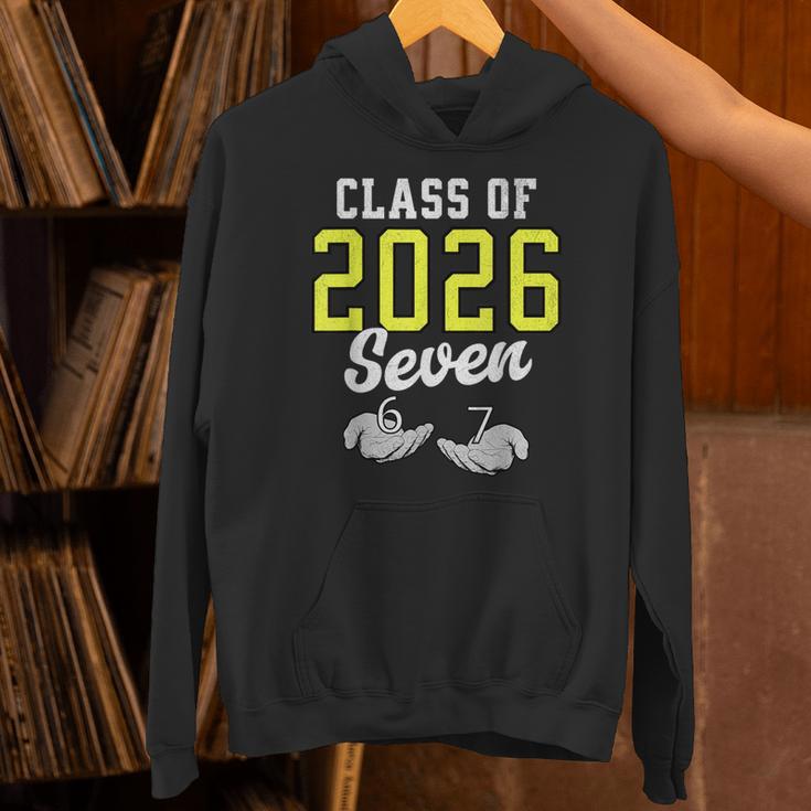 Class Of 2026 Six Seven Senior Yellow Graduation 6 7 Unisex Hoodie