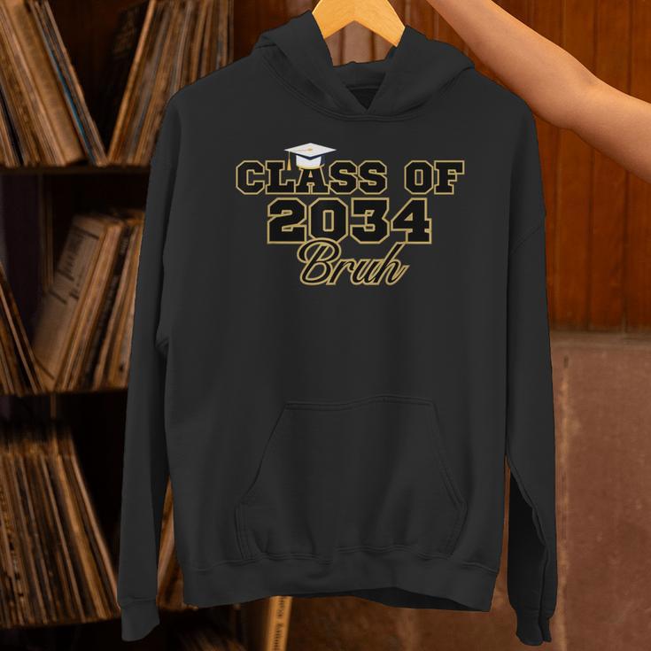 Class Of 2034 Senior 2034 Graduation Bruh Unisex Hoodie