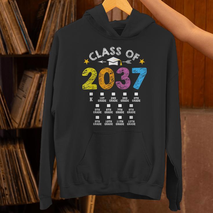 Class Of 2037 Grow With Me Checklist Graduation Unisex Hoodie