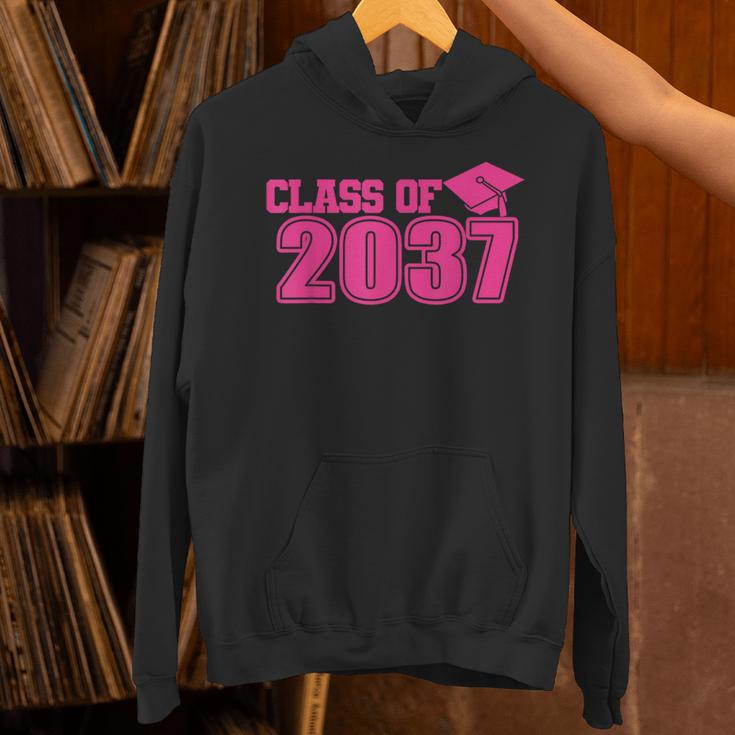 Class Of 2037 Pink Girls Growing Up School Memory Graduation Unisex Hoodie