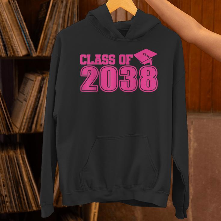 Class Of 2038 Pink Girls Growing Up School Memory Graduation Unisex Hoodie
