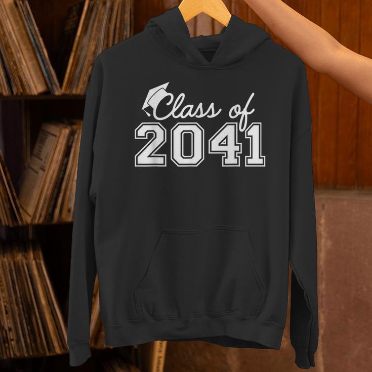 Class Of 2041 Grow With Me Graduation First Day Of School Unisex Hoodie