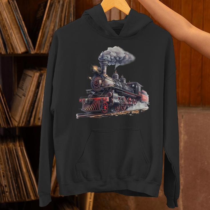 Classic Steam Train Enthusiasts Nostalgia For Train Lovers Unisex Hoodie Classic Steam Train Enthusiasts Nostalgia For Train Lovers Unisex Hoodie