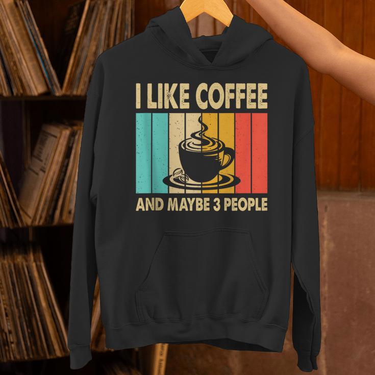 I Like Coffee And Maybe 3 People Introvert Anti-Social Unisex Hoodie