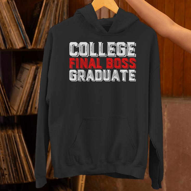 College Final Boss Graduate University Grad Gamer Graduation Unisex Hoodie