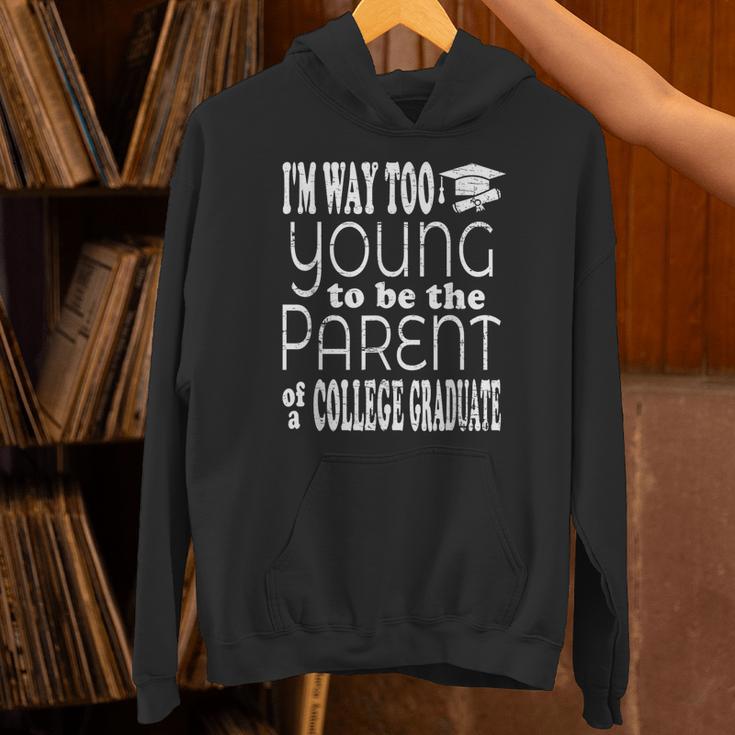 College Graduate Mom Dad Quote Graduation Party Unisex Hoodie