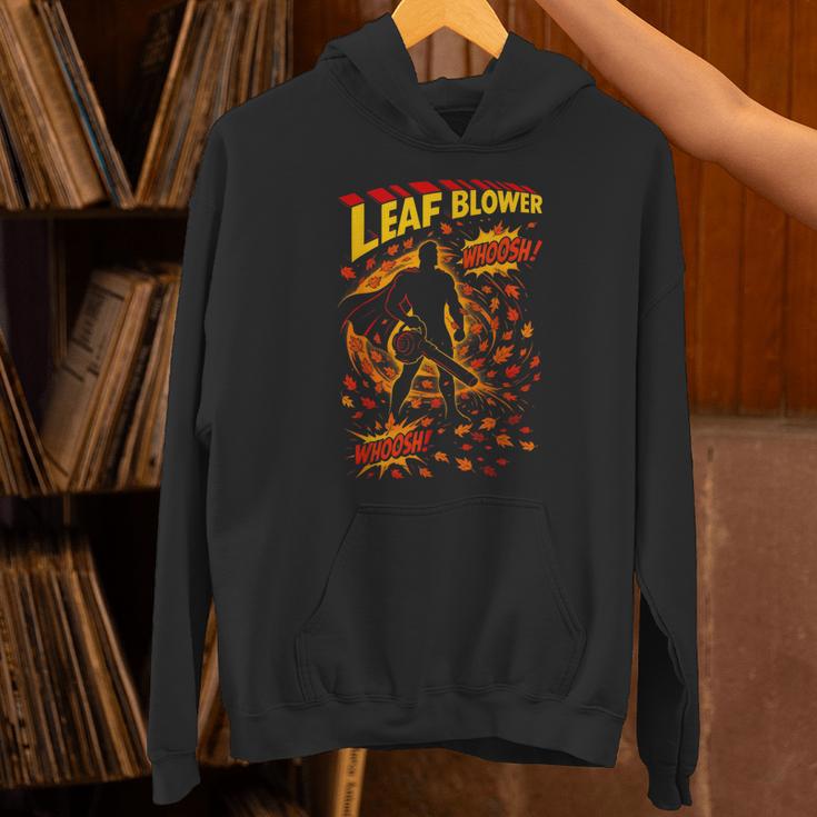 Comic Book Superhero Fall Season Leaf Blower Unisex Hoodie Comic Book Superhero Fall Season Leaf Blower Unisex Hoodie