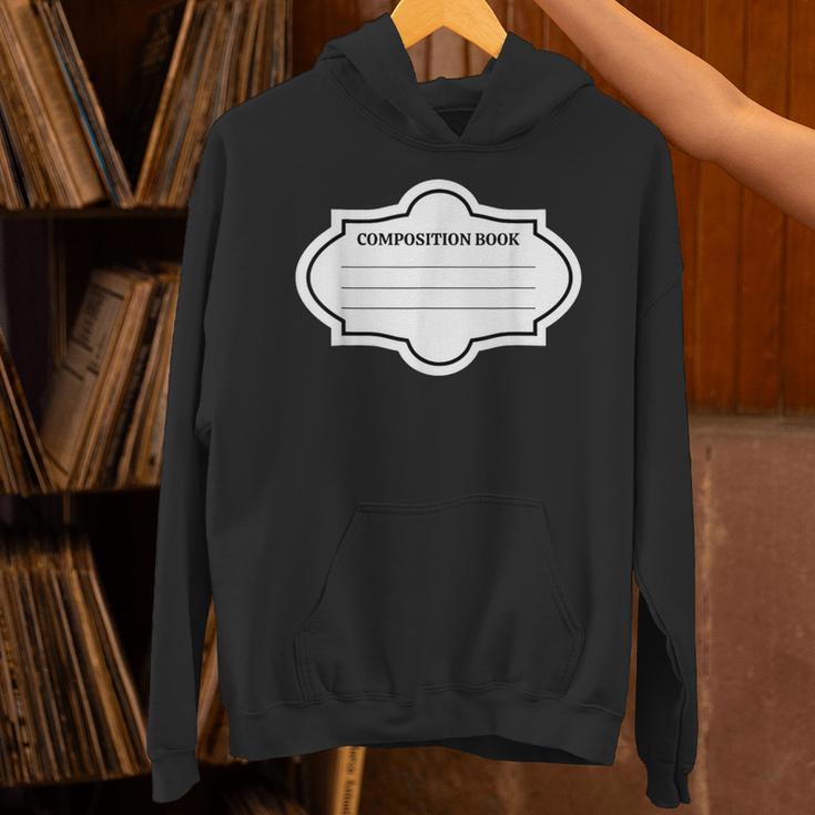 Composition Book Notebook Teacher's Halloween Group Costume Unisex Hoodie Composition Book Notebook Teacher's Halloween Group Costume Unisex Hoodie