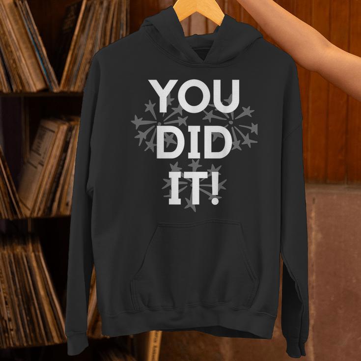 Congrats Tees You Did It Congratulations Graduation Win Promotion Unisex Hoodie