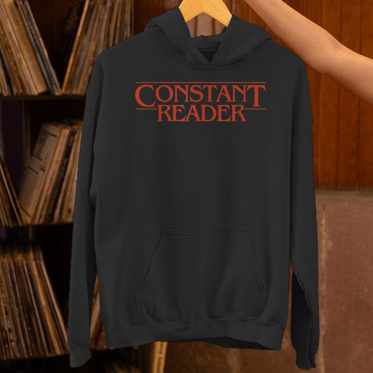 Constant Reader Fan Of Horror Suspense Books Bibliophile Unisex Hoodie